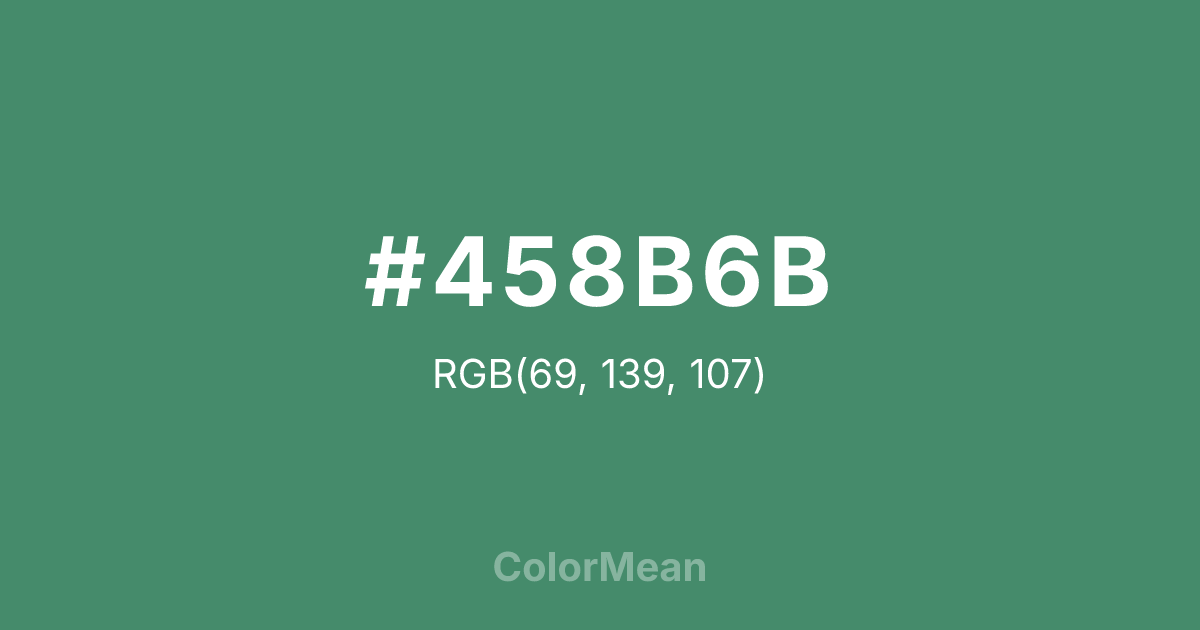 #458B6B color swatch
