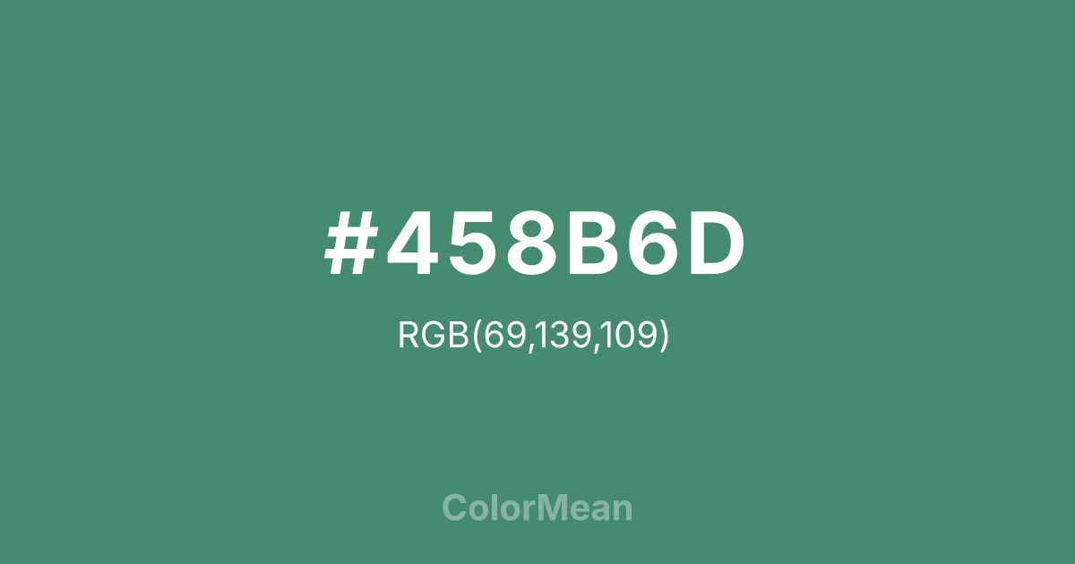 #458B6D color swatch