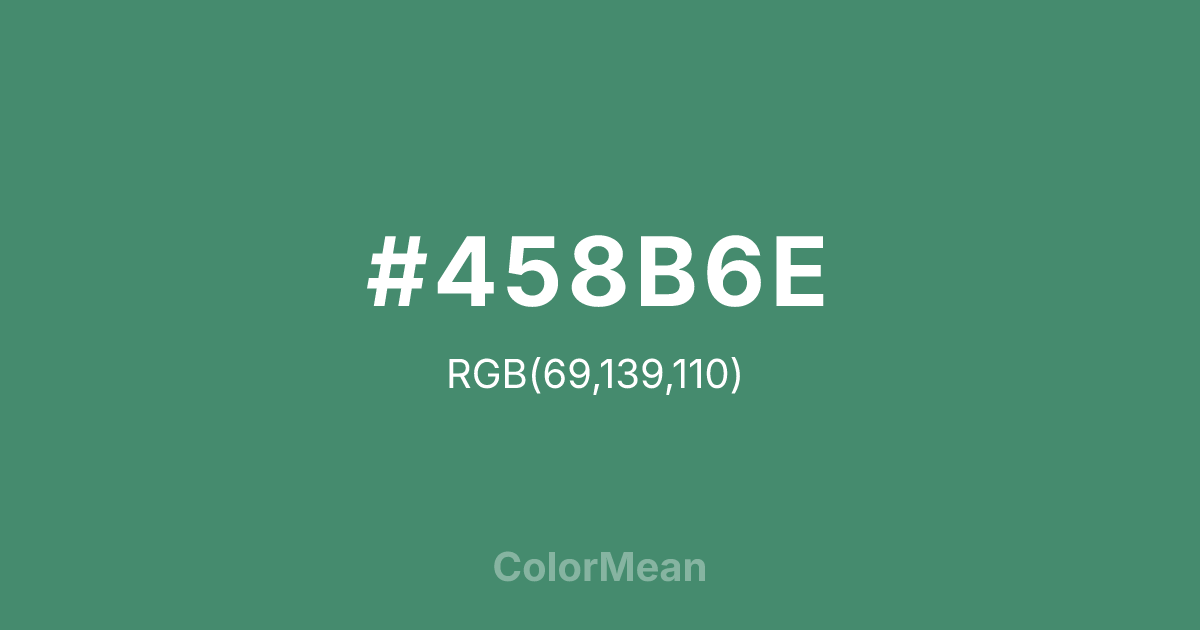 #458B6E color swatch