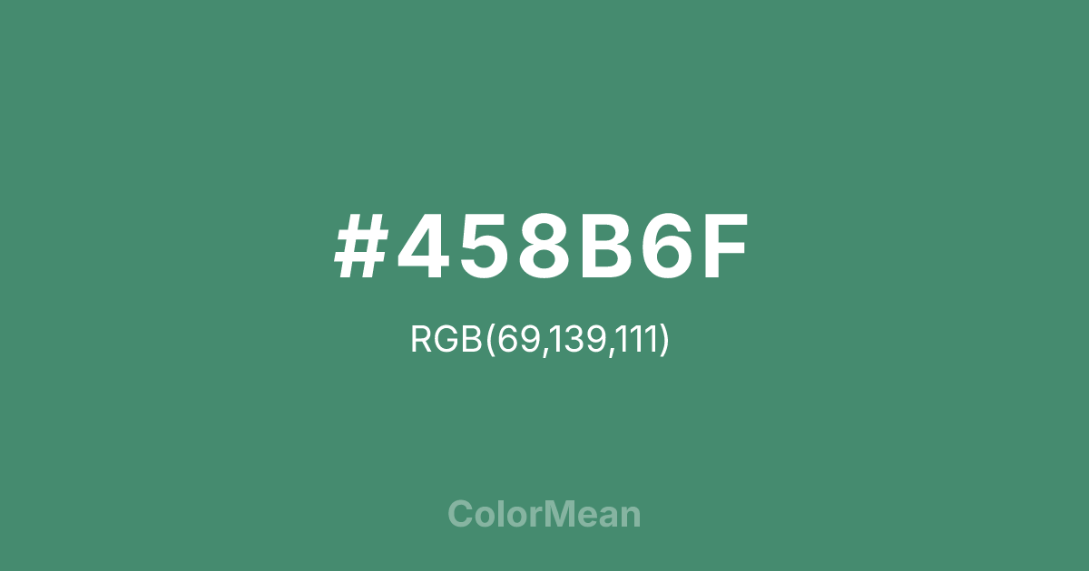 #458B6F color swatch