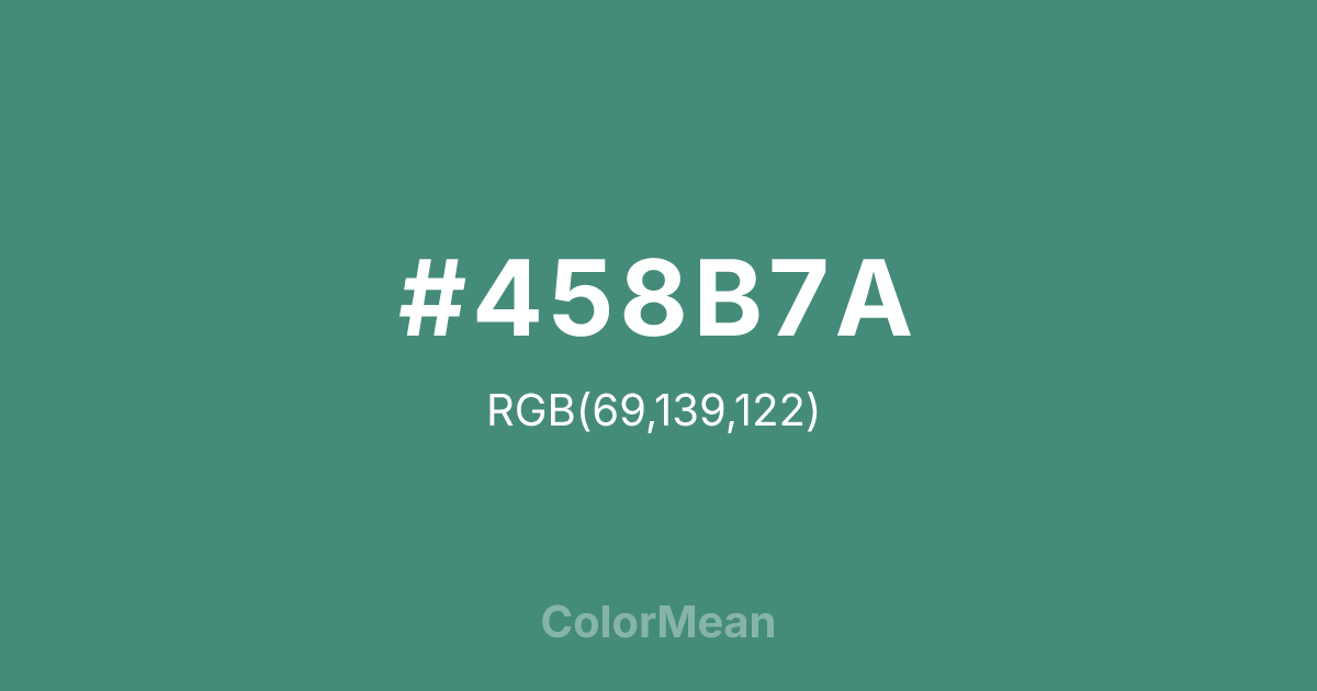 #458B7A color swatch