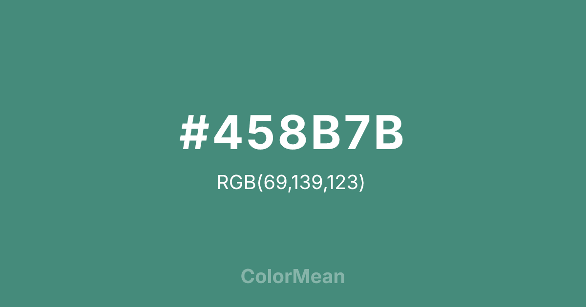 #458B7B color swatch