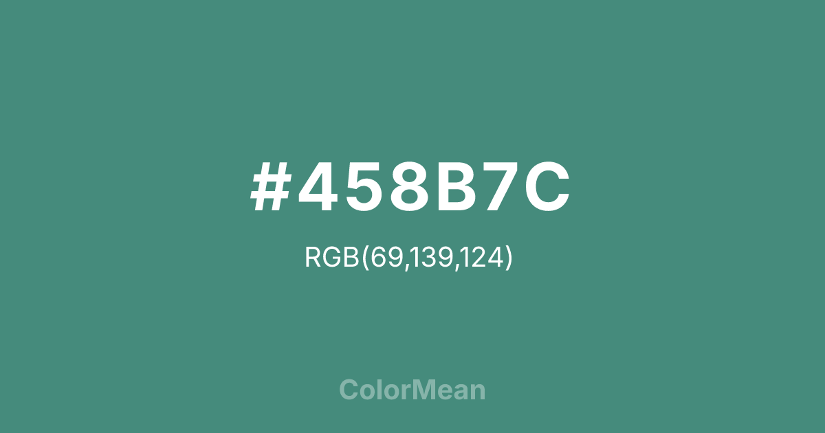 #458B7C color swatch