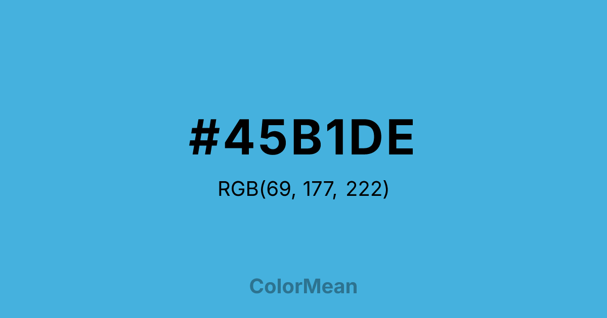 #45B1DE color swatch