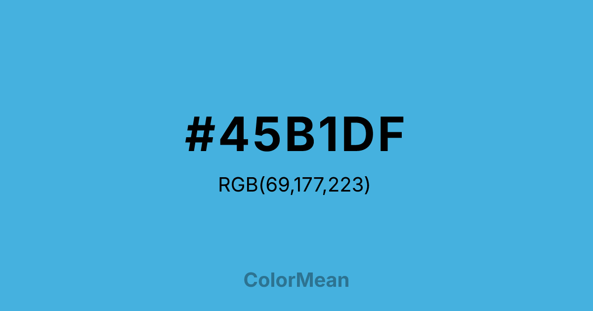 #45B1DF color swatch