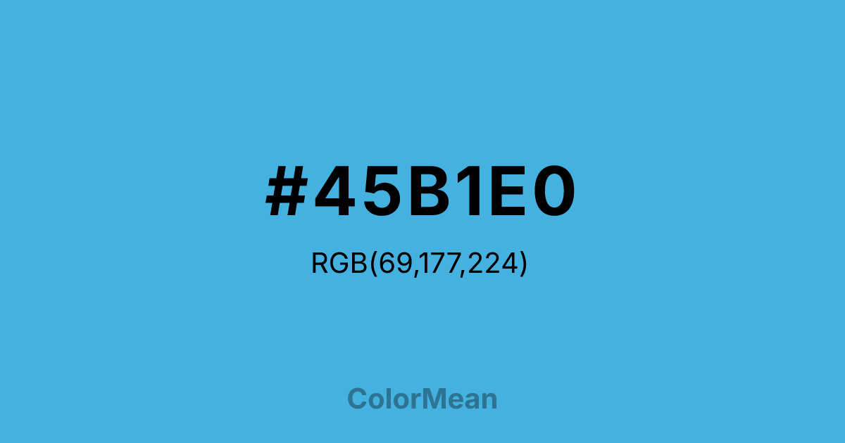 #45B1E0 color swatch