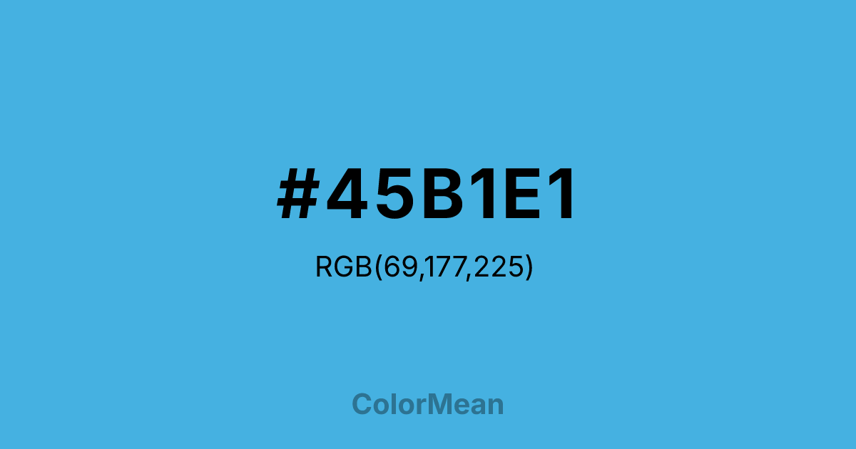 #45B1E1 color swatch