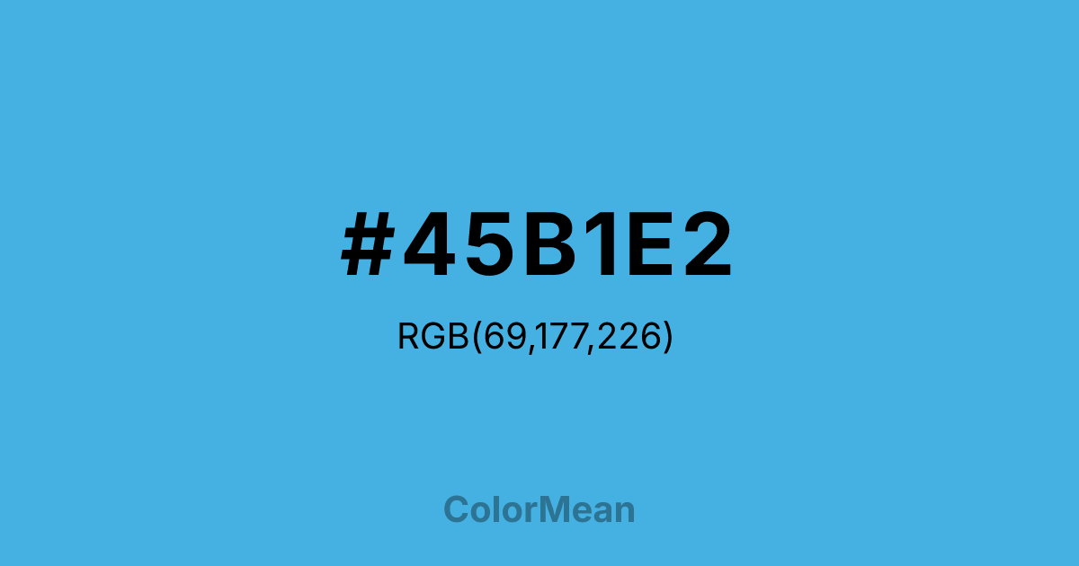 #45B1E2 color swatch