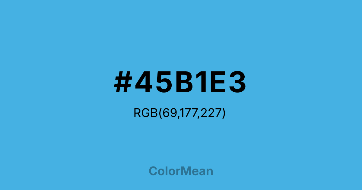 #45B1E3 color swatch