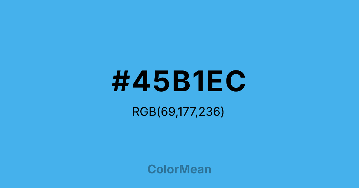 #45B1EC color swatch