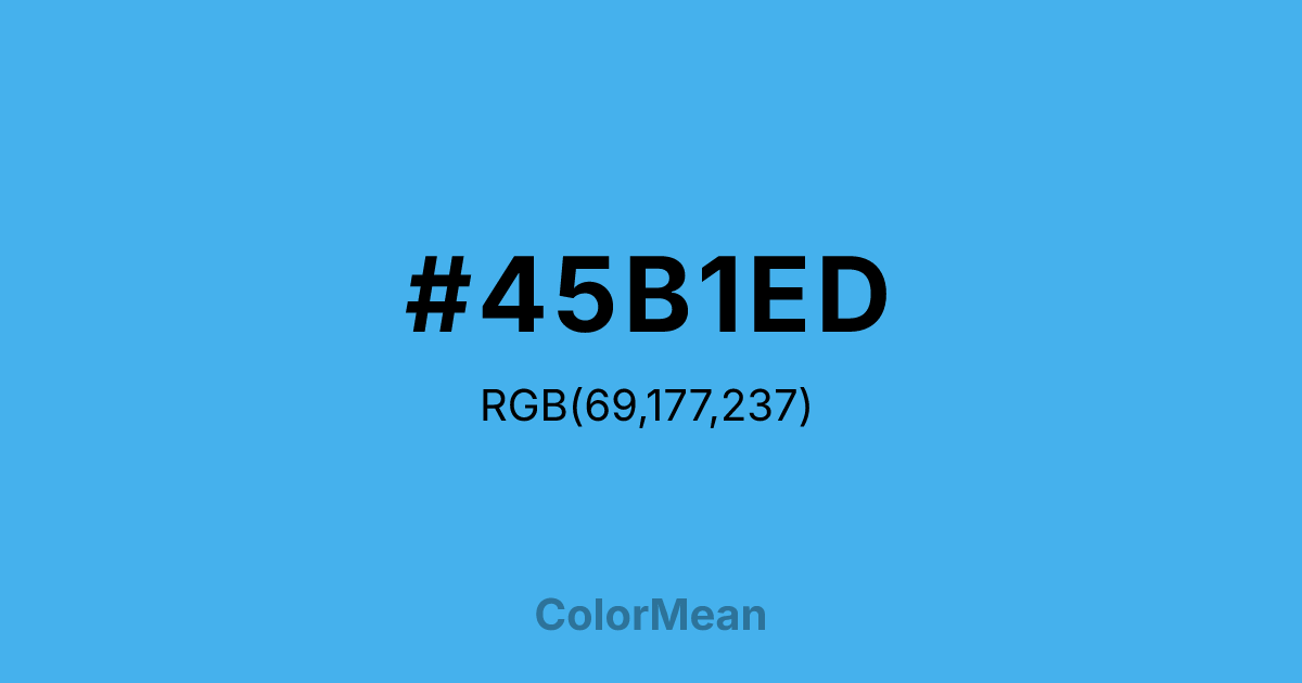 #45B1ED color swatch