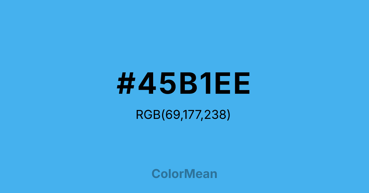 #45B1EE color swatch