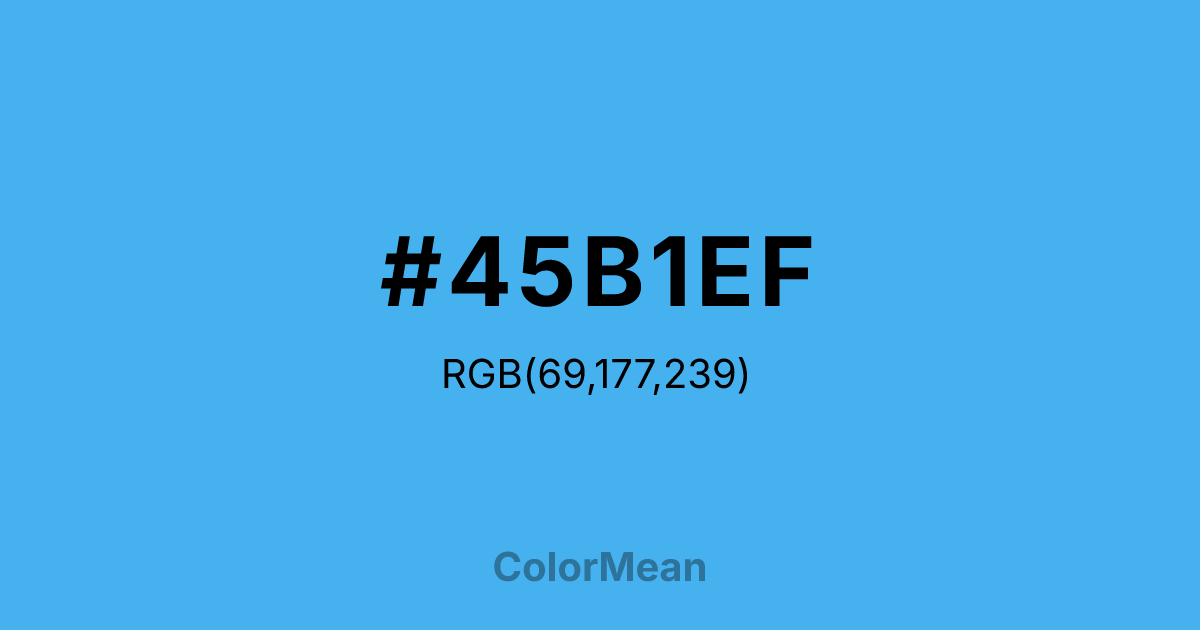 #45B1EF color swatch