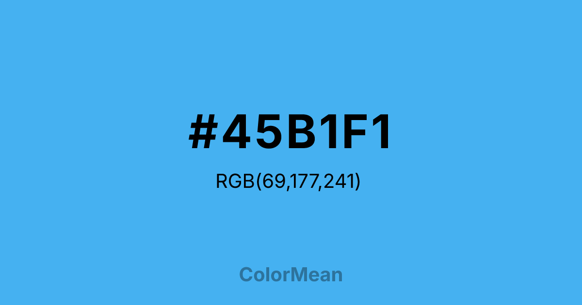 #45B1F1 color swatch