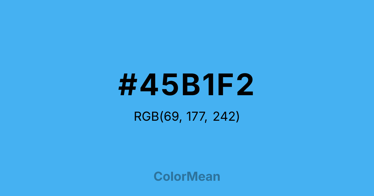 #45B1F2 color swatch