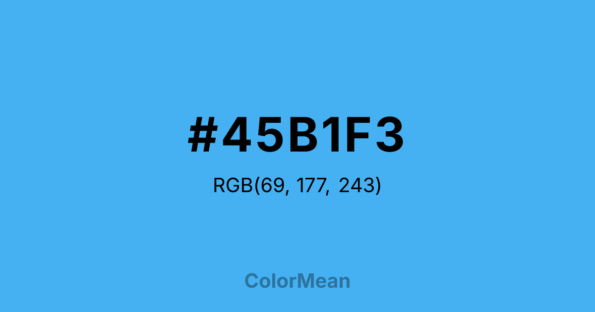#45B1F3 color swatch