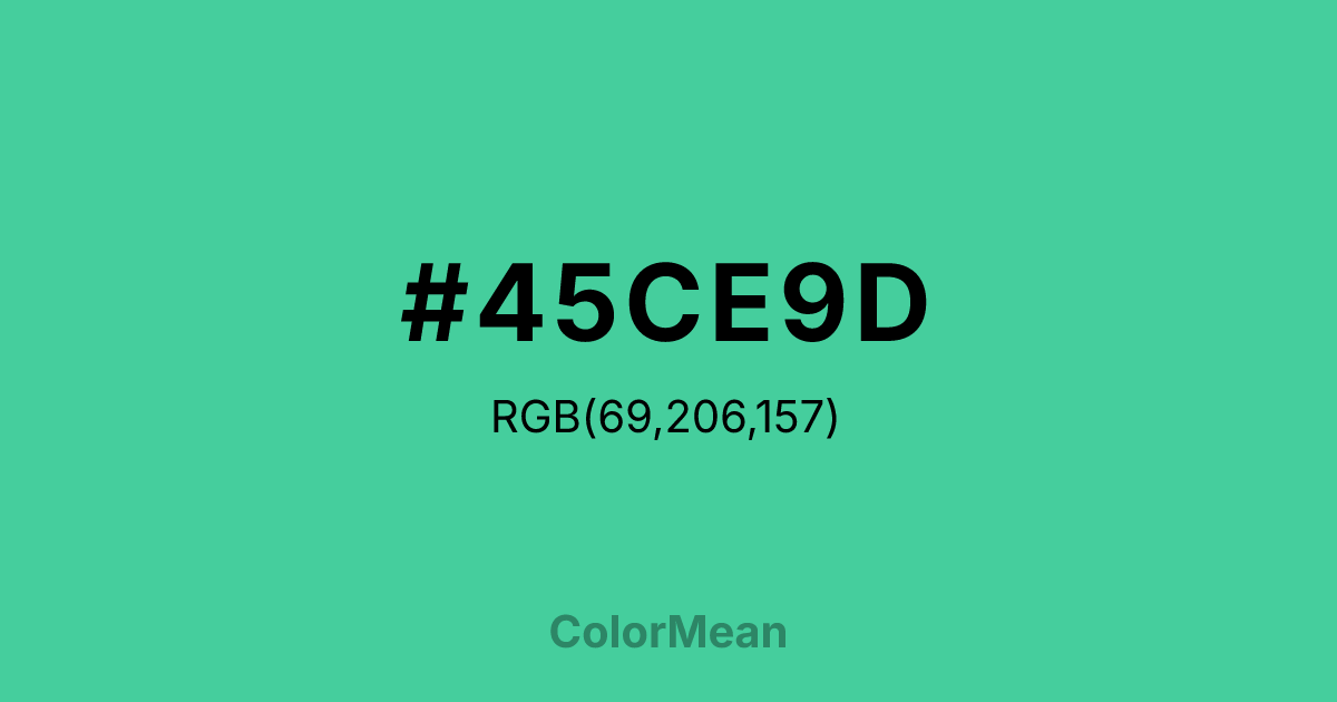 #45CE9D color swatch
