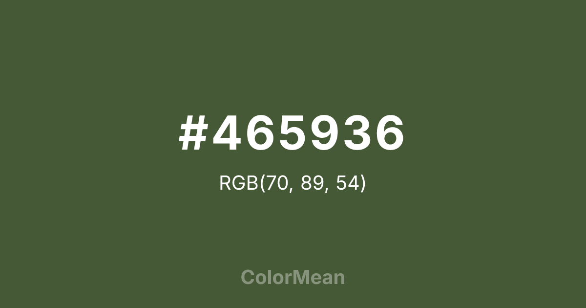 #465936 color swatch