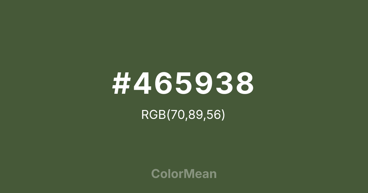 #465938 color swatch