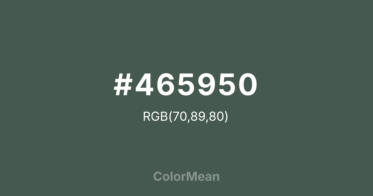 #465950 color swatch