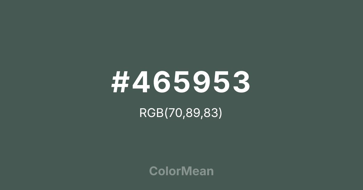 #465953 color swatch