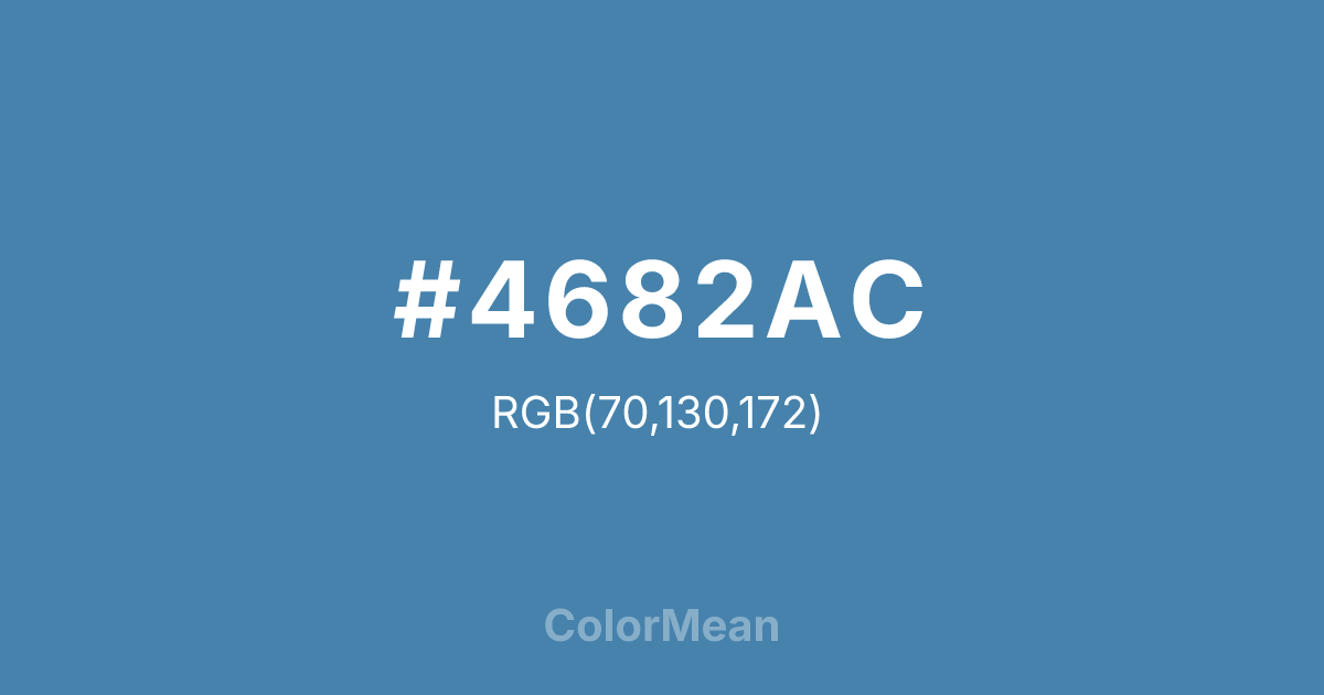 #4682AC color swatch