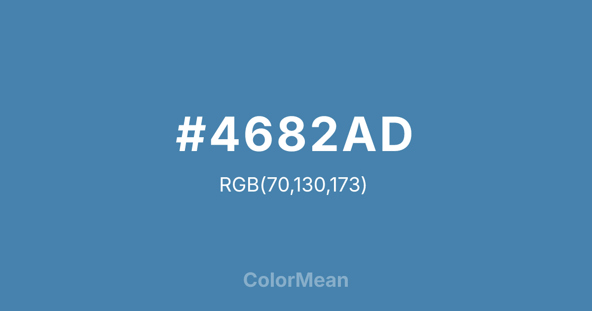 #4682AD color swatch