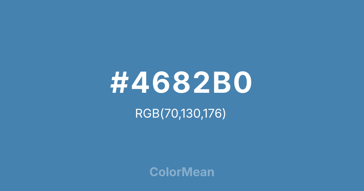 #4682B0 color swatch