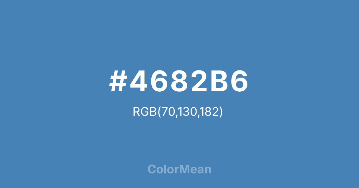 #4682B6 color swatch