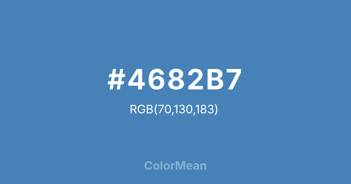 #4682B7 color swatch
