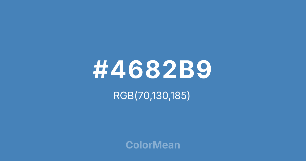 #4682B9 color swatch