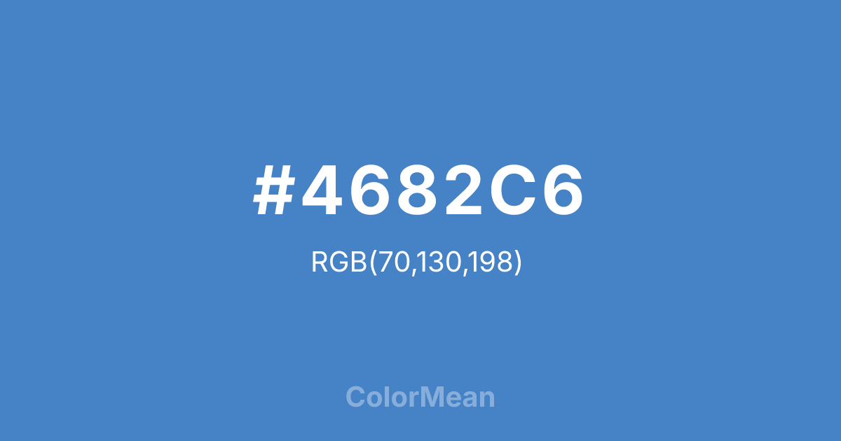 #4682C6 color swatch