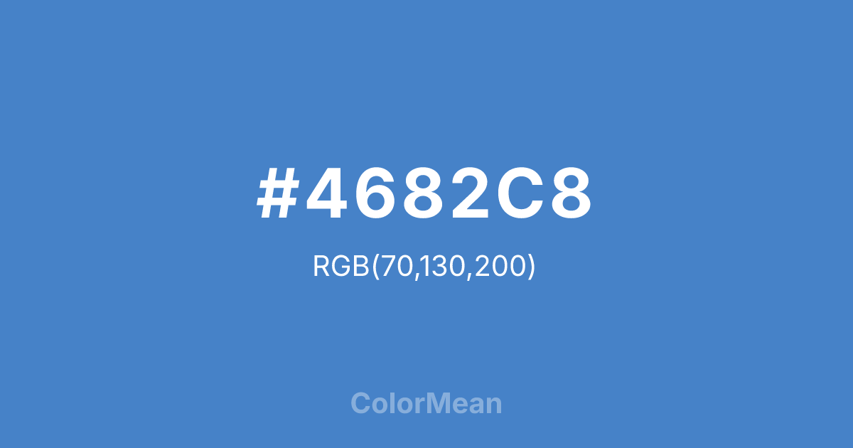 #4682C8 color swatch