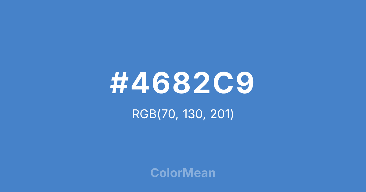 #4682C9 color swatch