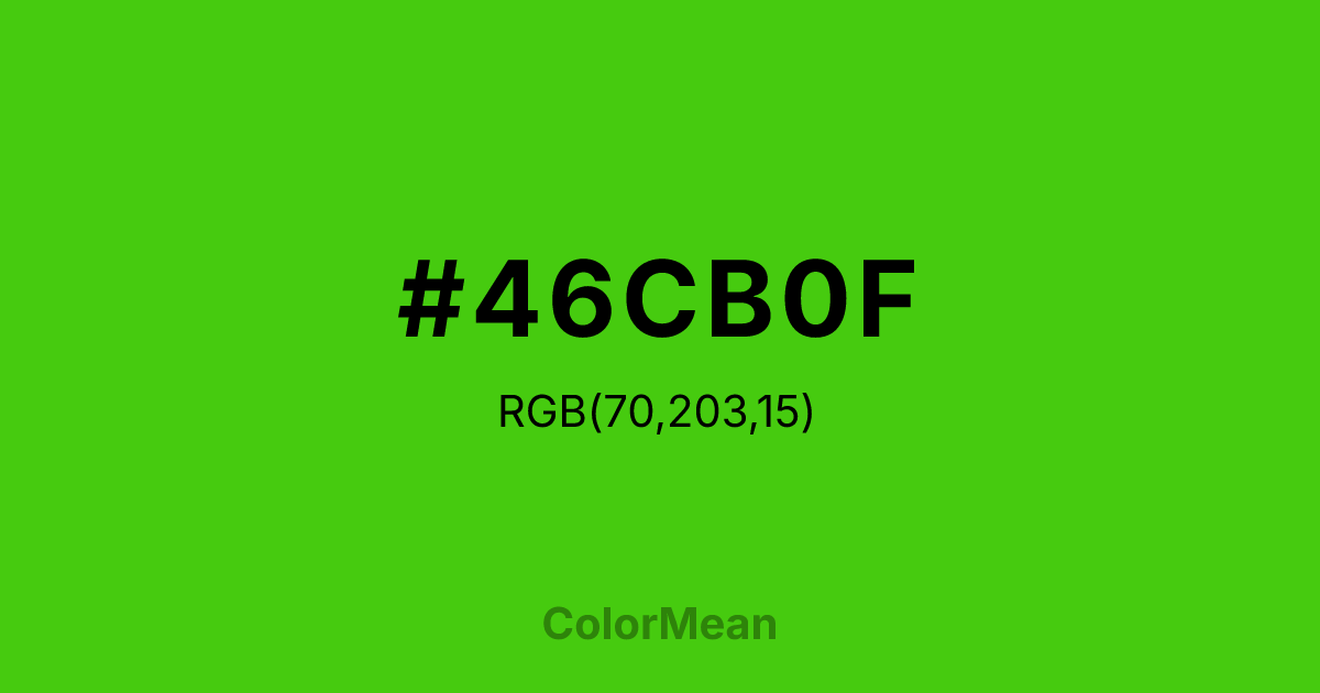 #46CB0F color swatch