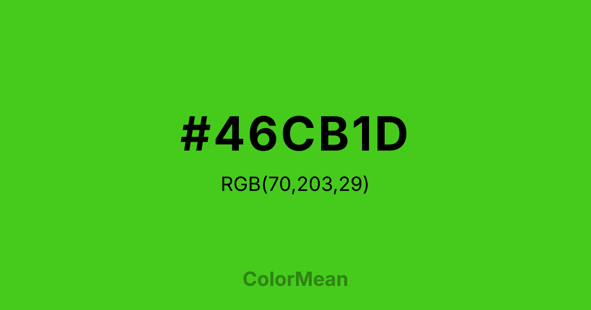 #46CB1D color swatch