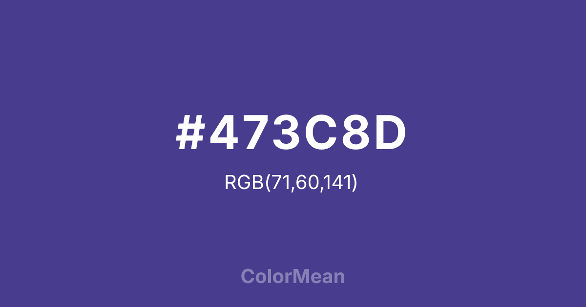 #473C8D color swatch
