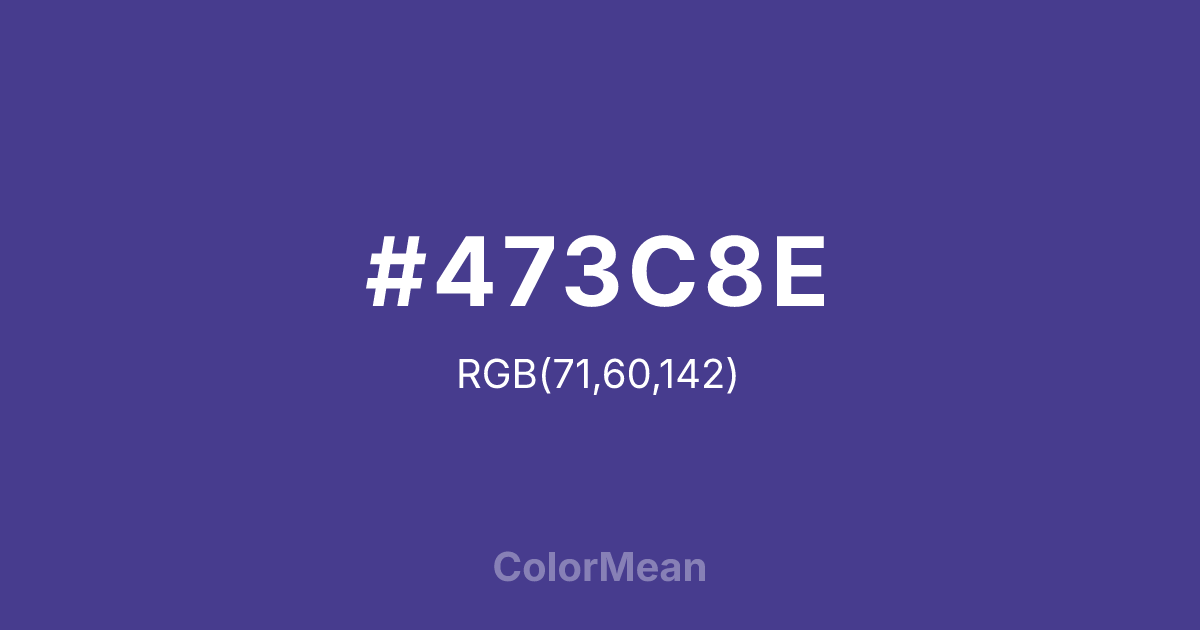 #473C8E color swatch