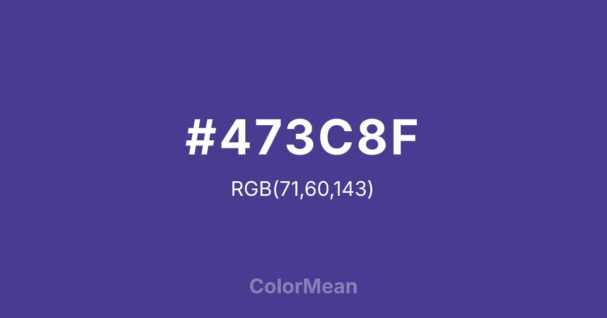 #473C8F color swatch