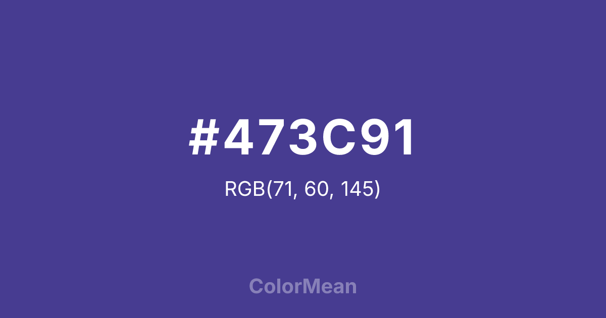 #473C91 color swatch