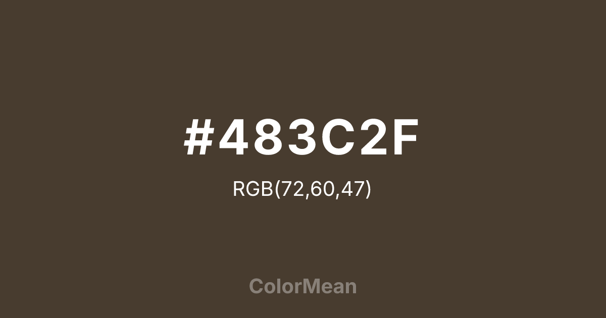 #483C2F color swatch