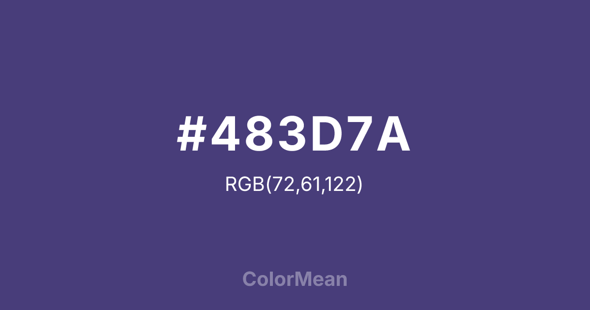 #483D7A color swatch