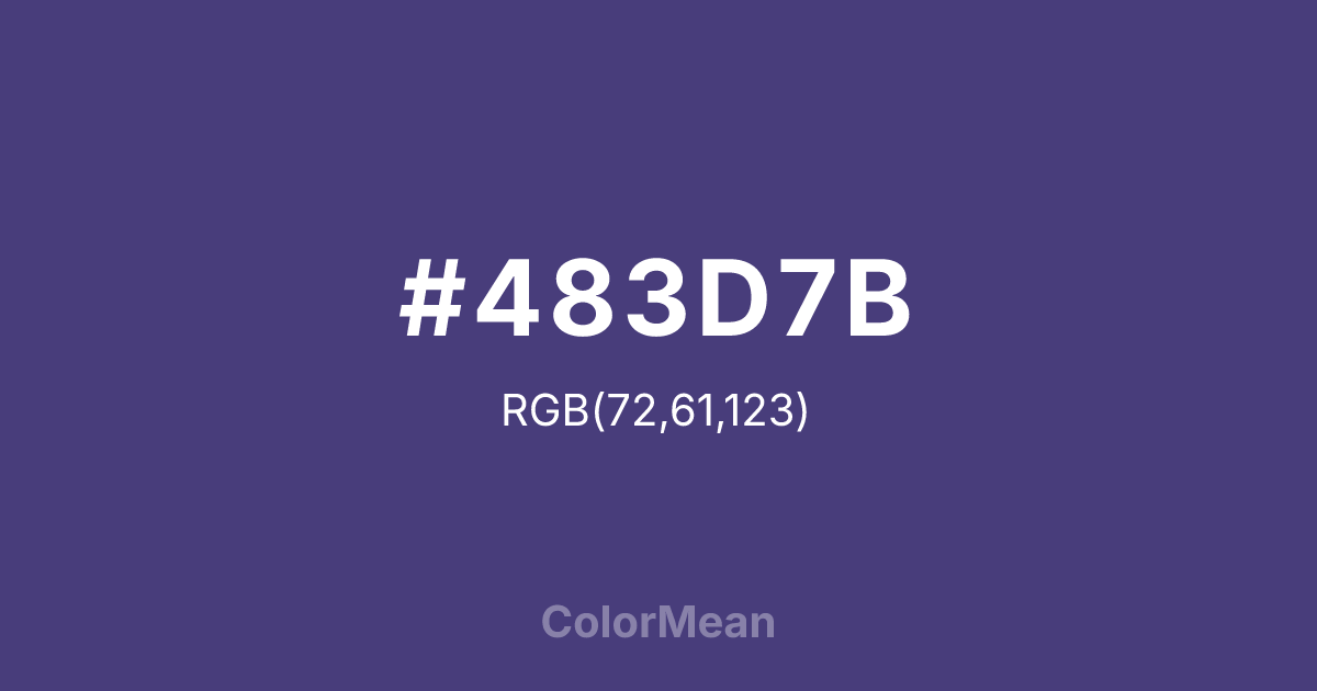 #483D7B color swatch