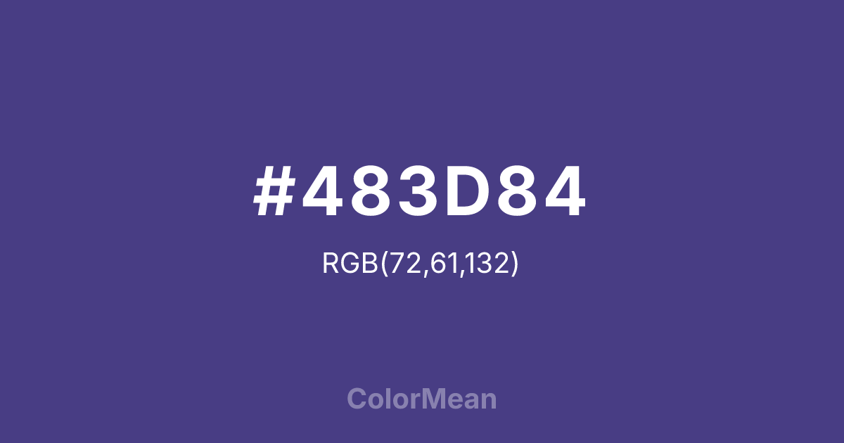 #483D84 color swatch