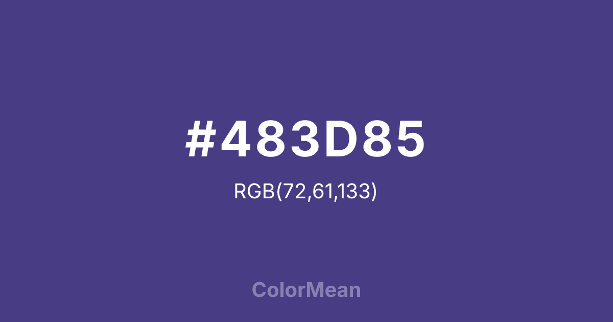 #483D85 color swatch
