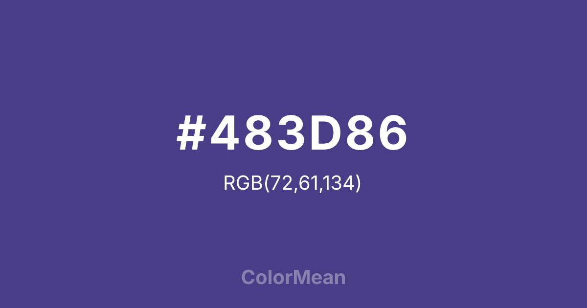 #483D86 color swatch