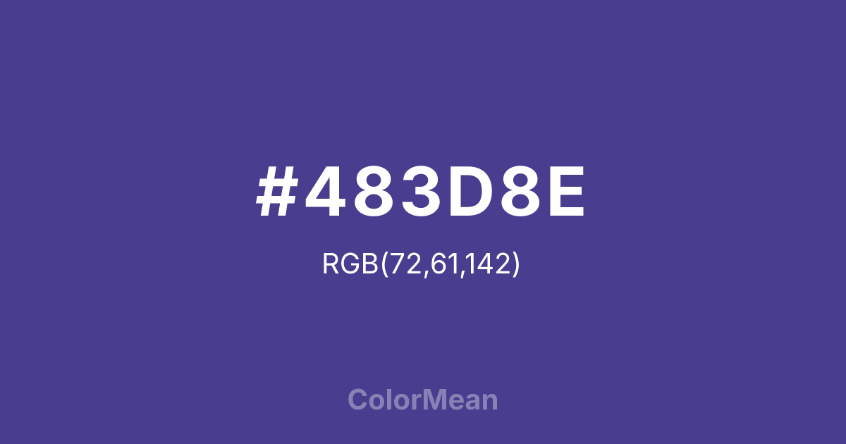 #483D8E color swatch