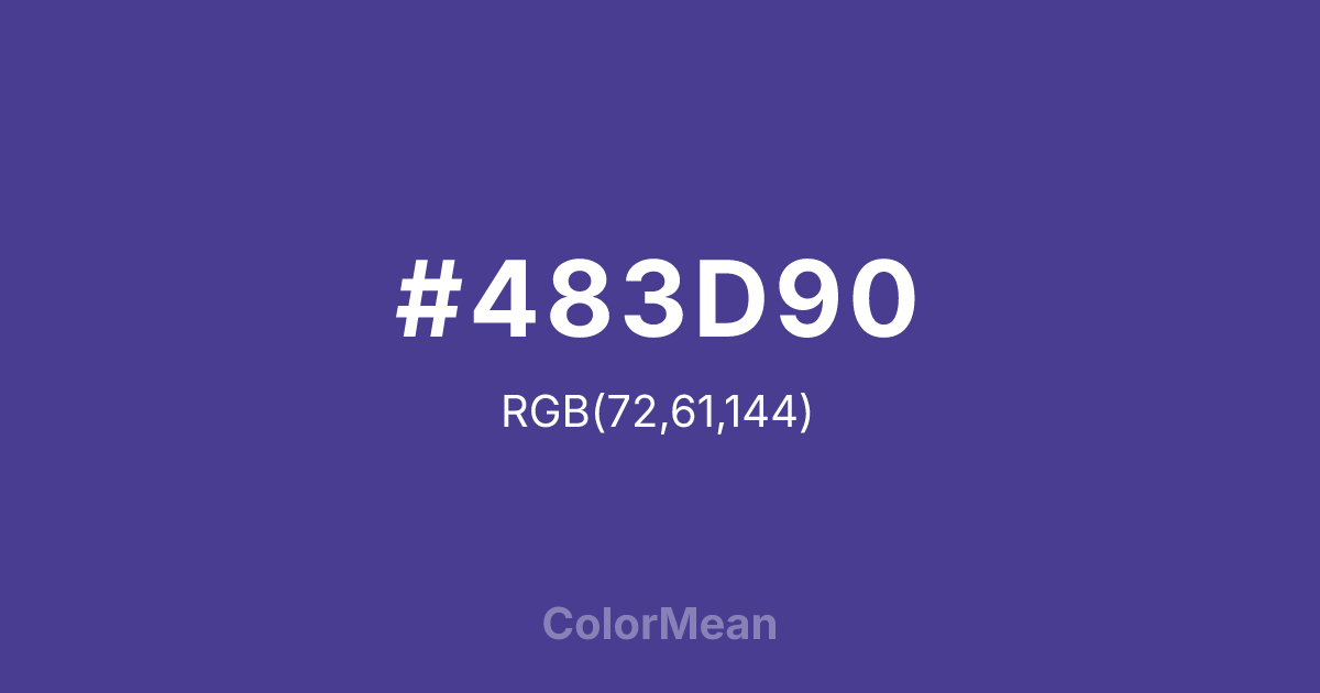 #483D90 color swatch
