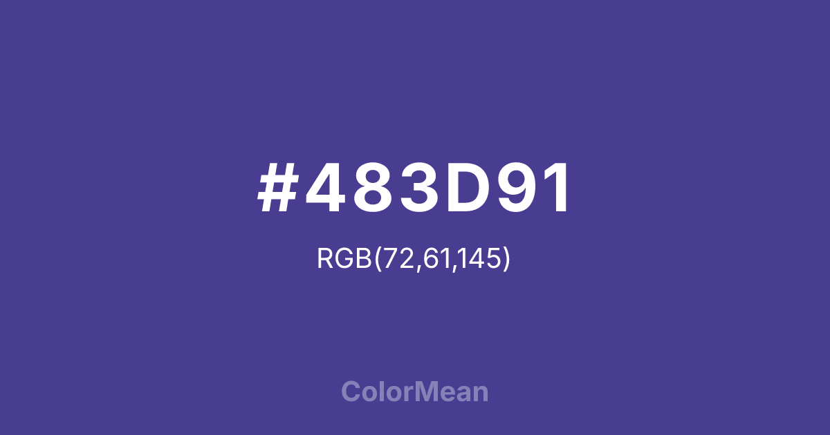 #483D91 color swatch