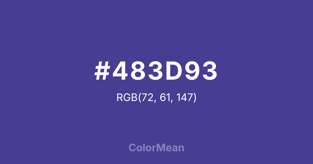#483D93 color swatch